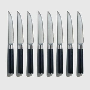 NEW! Quince- Essentials Japanese Damascus Steak Knife Set Of 8! (Z4)